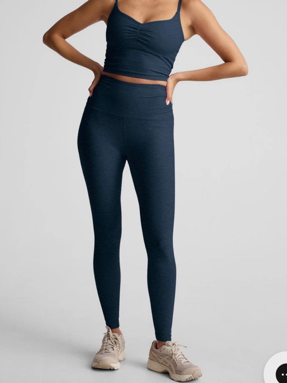 Beyond Yoga Spacedye Raise the Barre Shirred Legging